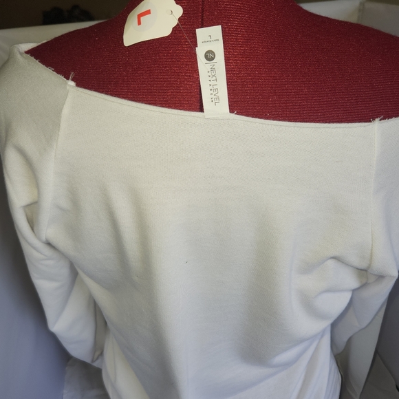 Bella Canvas Off Shoulder Graphic Sweatshirt - Picture 2 of 4